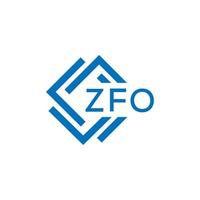 zfo La technologie lettre logo conception sur blanc Contexte. zfo Créatif initiales La technologie lettre logo concept. zfo La technologie lettre conception. vecteur