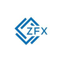 zfx La technologie lettre logo conception sur blanc Contexte. zfx Créatif initiales La technologie lettre logo concept. zfx La technologie lettre conception. vecteur