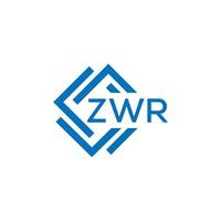 zwr La technologie lettre logo conception sur blanc Contexte. zwr Créatif initiales La technologie lettre logo concept. zwr La technologie lettre conception. vecteur