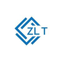 zlt La technologie lettre logo conception sur blanc Contexte. zlt Créatif initiales La technologie lettre logo concept. zlt La technologie lettre conception. vecteur