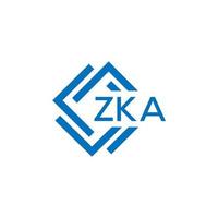 zka La technologie lettre logo conception sur blanc Contexte. zka Créatif initiales La technologie lettre logo concept. zka La technologie lettre conception. vecteur