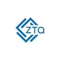 ztq La technologie lettre logo conception sur blanc Contexte. ztq Créatif initiales La technologie lettre logo concept. ztq La technologie lettre conception. vecteur