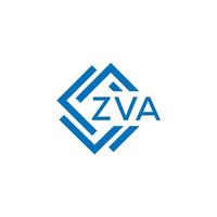 zva La technologie lettre logo conception sur blanc Contexte. zva Créatif initiales La technologie lettre logo concept. zva La technologie lettre conception. vecteur