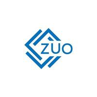 zuo La technologie lettre logo conception sur blanc Contexte. zuo Créatif initiales La technologie lettre logo concept. zuo La technologie lettre conception. vecteur