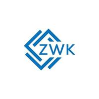 zwk La technologie lettre logo conception sur blanc Contexte. zwk Créatif initiales La technologie lettre logo concept. zwk La technologie lettre conception. vecteur