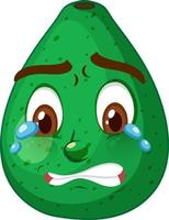 personnage de dessin animé de pomelo avec expression faciale vecteur