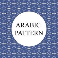 arabe musulman bleu sans couture modèle pour arrière-plan, emballer, textile vecteur conception