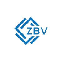 zbv La technologie lettre logo conception sur blanc Contexte. zbv Créatif initiales La technologie lettre logo concept. zbv La technologie lettre conception. vecteur