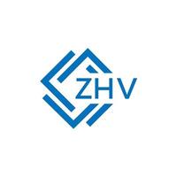 zhv La technologie lettre logo conception sur blanc Contexte. zhv Créatif initiales La technologie lettre logo concept. zhv La technologie lettre conception. vecteur