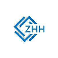 zhh La technologie lettre logo conception sur blanc Contexte. zhh Créatif initiales La technologie lettre logo concept. zhh La technologie lettre conception. vecteur