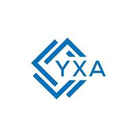 yxa abstrait La technologie logo conception sur blanc Contexte. yxa Créatif initiales lettre logo concept. vecteur