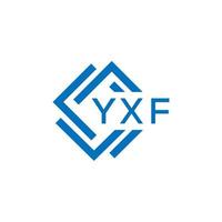 yxf abstrait La technologie logo conception sur blanc Contexte. yxf Créatif initiales lettre logo concept. vecteur