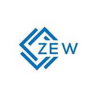 zew La technologie lettre logo conception sur blanc Contexte. zew Créatif initiales La technologie lettre logo concept. zew La technologie lettre conception. vecteur