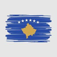 vecteur de brosse drapeau kosovo