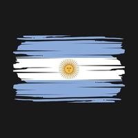 vecteur de brosse drapeau argentine