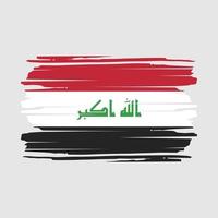 vecteur de brosse drapeau irak