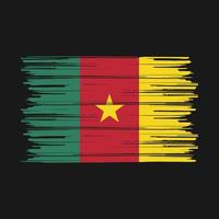 brosse drapeau du cameroun vecteur