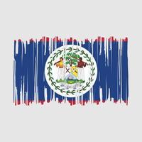 belize drapeau brosse illustration vectorielle vecteur