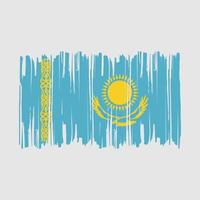 drapeau du kazakhstan brosse illustration vectorielle vecteur