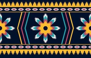 conception traditionnelle de motif ethnique géométrique pour le fond, tapis, papier peint, vêtements, emballage, batik, tissu, sarong vecteur