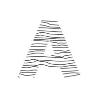 initiale une abstrait ligne logo vecteur