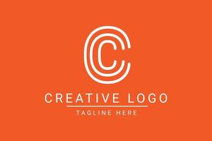 moderne Créatif lettre c vecteur logo conception. minimaliste plat ligne logo conception modèle. monogramme logo conception.