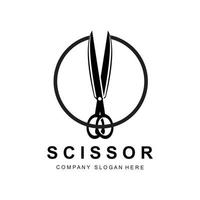 outil de coiffure ciseaux logo icône arrière-plan symbole vecteur