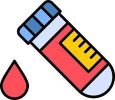 icône de vecteur de test sanguin