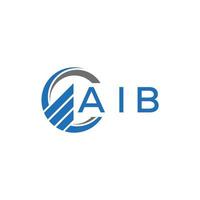 aib plat comptabilité logo conception sur blanc Contexte. aib Créatif initiales croissance graphique lettre logo concept. aib affaires la finance logo conception. vecteur