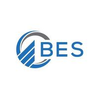 bes plat comptabilité logo conception sur blanc Contexte. bes Créatif initiales croissance graphique lettre logo concept. bes affaires la finance logo conception. vecteur