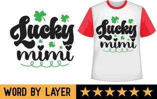 Saint Patrick svg t chemise conception vecteur