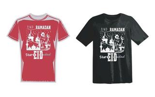 ramada et eid T-shirt conception vecteur