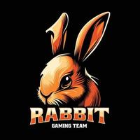 jeu équipe lapin mascotte logo vecteur