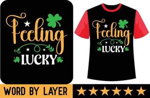 Saint Patrick svg t chemise conception vecteur