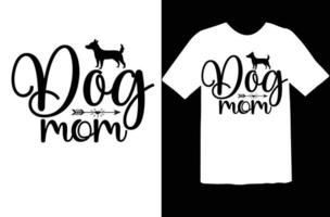 conception de t-shirt svg chien vecteur