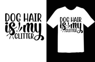 conception de t-shirt svg chien vecteur