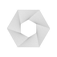 géométrique fractale hexagone vecteur