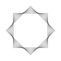 géométrique fractale octogone vecteur