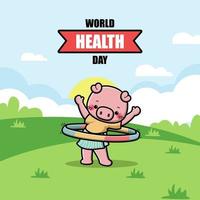 monde santé journée illustration vecteur
