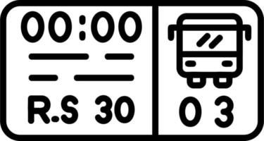 icône de vecteur de billet