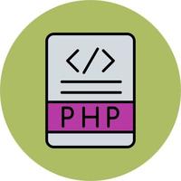 icône de vecteur php