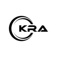 kra lettre logo conception dans illustration. vecteur logo, calligraphie dessins pour logo, affiche, invitation, etc.