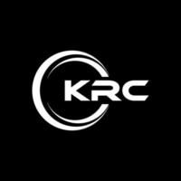 krc lettre logo conception dans illustration. vecteur logo, calligraphie dessins pour logo, affiche, invitation, etc.