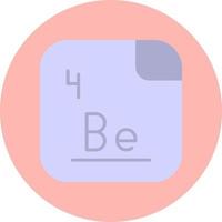 béryllium vecteur icône