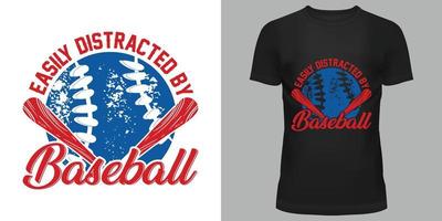 base-ball préféré saison T-shirt conception vecteur