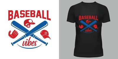 base-ball préféré saison T-shirt conception vecteur