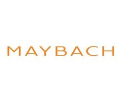 maybach marque logo voiture symbole Orange Nom conception allemand voiture vecteur illustration