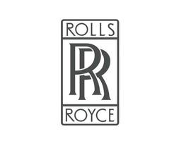 Rouleaux royce marque logo symbole gris conception Britanique voiture voiture vecteur illustration