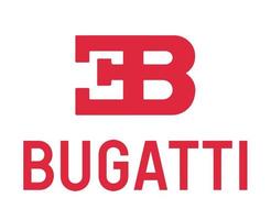 bugatti marque symbole logo Nom rouge conception français voitures voiture vecteur illustration