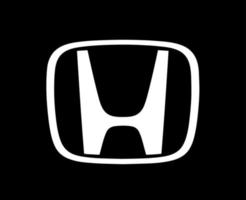 honda logo marque symbole blanc conception Japon voiture voiture vecteur illustration avec noir Contexte